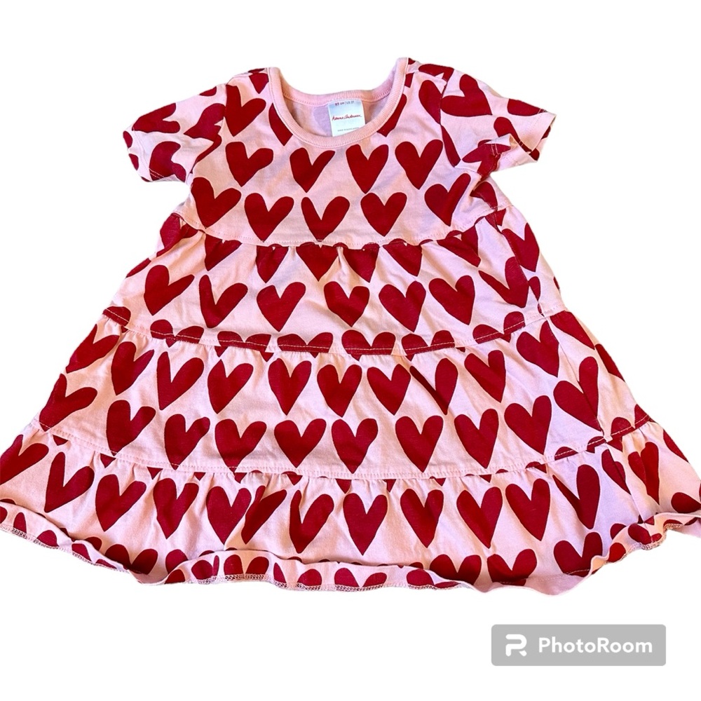 Hanna Andersson Pink & Red Heart Dress